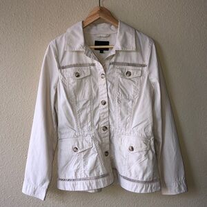 Banana Republic Eyelet Trimmed Jacket Size M